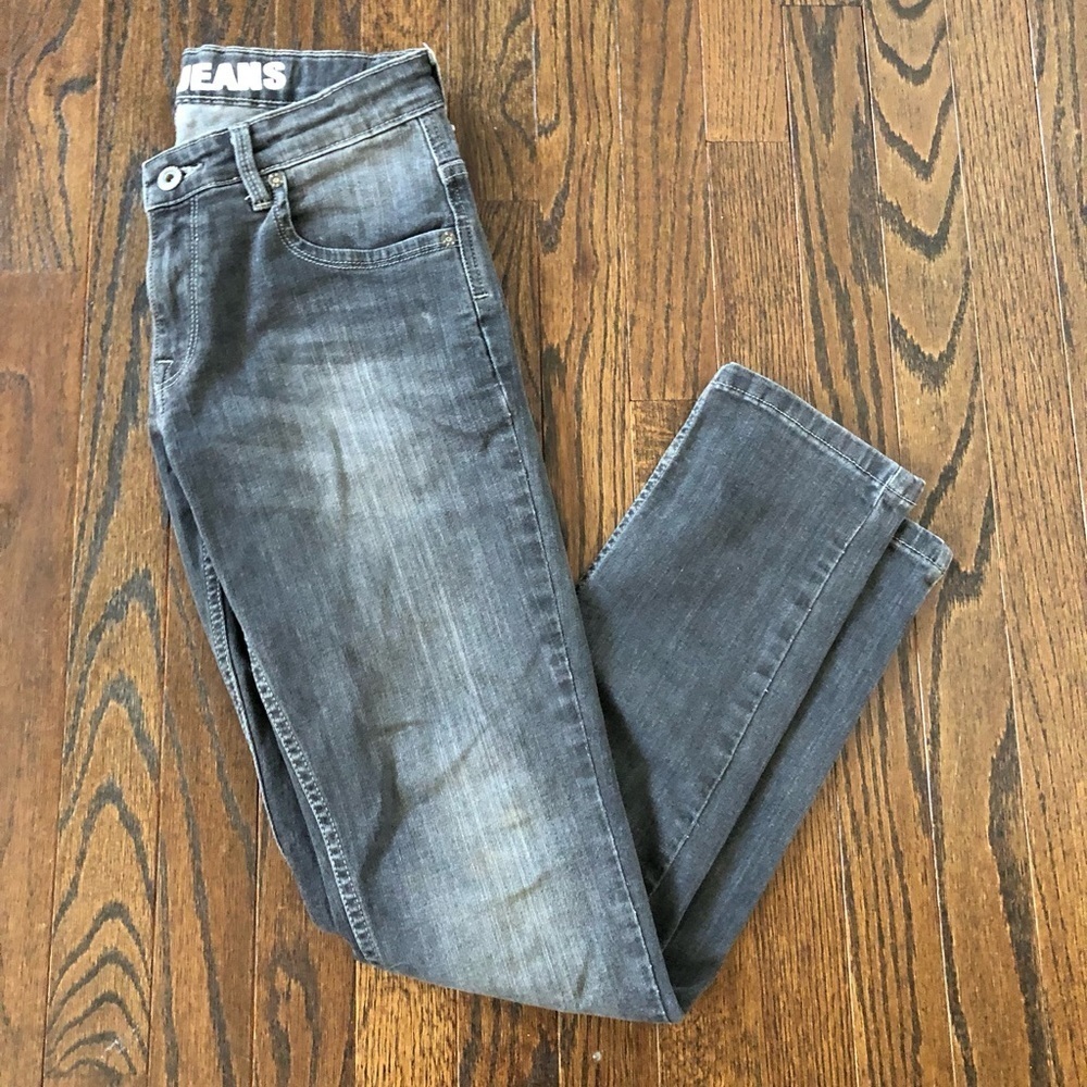 Pepe Jeans London Boys 14 Dakota Cashed Black Vintage Slim Fit Mid-Rise Jeans - Picture 1 of 12